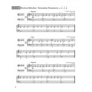 Erste Klassiksammlung für Klavier : 100 Melodien im Drei- Bis Achttonraum in Ansteigendem Schwierigkeitsgrad